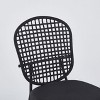 PAGED Upholstered Dining Chairs Set of 4 Contemporary Design Sennit Chair with Powder-Coated Stainless Steel Frame for Living Room - 2 of 4