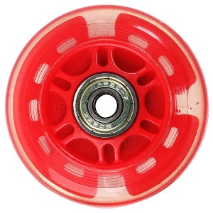 Unique Bargains Inline Skate Wheels with ABEC-7, 608ZZ Bearing Inline Skate Replacement Wheels 1 Pack, Red - 1 of 4