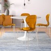 LeisureMod Oyster Modern Transparent Acrylic Dining Side Chair, Set of 2 - 2 of 4