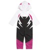 Marvel Spider-Man Spider-Gwen Ghost Spider Girls Zip Up Coverall Newborn - 4 of 4