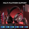 TAGRY K3 2.4GHz Wireless Gaming Headsets 7.1 Surround Sound Bluetooth Headphones 70H Playtime ENC Noise Cancelling Over Ear Game Headphone with Mic - 4 of 4