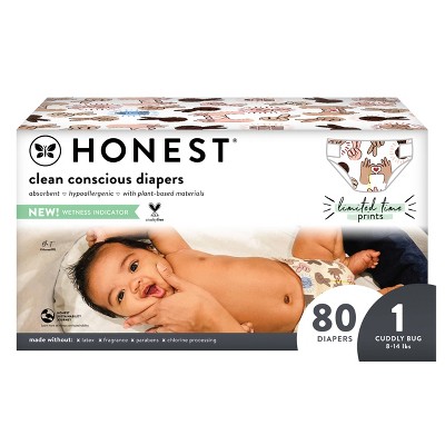 The Honest Company Disposable Diapers Peace by Peace - Size 1 - 80ct