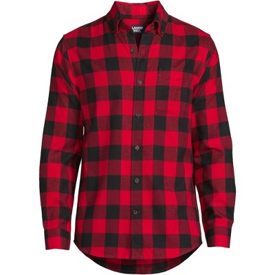 Lands' End Men's Traditional Fit Flagship Flannel Shirt - Small