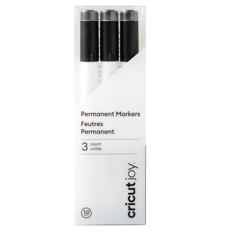 Cricut Joy 3pk Permanent Markers 1.0 Black, 1 of 8