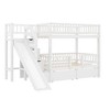 ModernLuxe Twin over Twin Bunk Bed, Wood Bed Frame with Storage Staircase, Slide and 2 Drawers - 4 of 4