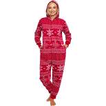Silver Lilly - Holiday Fair Isle Slim Fit Women's Novelty Union Suit