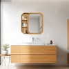 Okak Modern Irregular Decorative Wall Mirror for Entryway,Bathroom,Large Home Decor Vanity Mirror for Bedroom,Living Room - 4 of 4