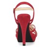 Allegra K Women's Slingback Crisscross Strap Strappy Platform Stiletto Heels Sandals - 4 of 4