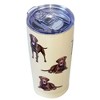 E & S Imports 7.0 Inch Labrador Chocolate Serengeti Tumbler Hot Or Cold Beverages Tumblers - 2 of 3