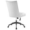 Modway EEI-4577-BLK-WHI Empower Channel Tufted Vegan Leather Office Chair, Black White - 3 of 4