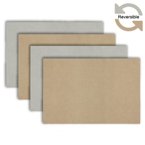 Dainty Home Amalfi Faux Leather Reversible 2 Pattern Rectangular Placemat Set Of 4 - 1 of 3