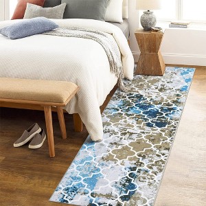 Area Rugs Moroccan Abstract Large Rugs Modern Rug for Living Room Stain Resistant Carpet Vintage Rugs for Bedroom - 1 of 4