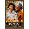PosterPalooza | Textured Gold Picture Frame - UV Acrylic, Foam Board Backing, Hanging Hardware - 2 of 4