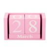 Unique Bargains Vintage Wood Block Reusable Display Desk Calendar 1 Pc - 3 of 4