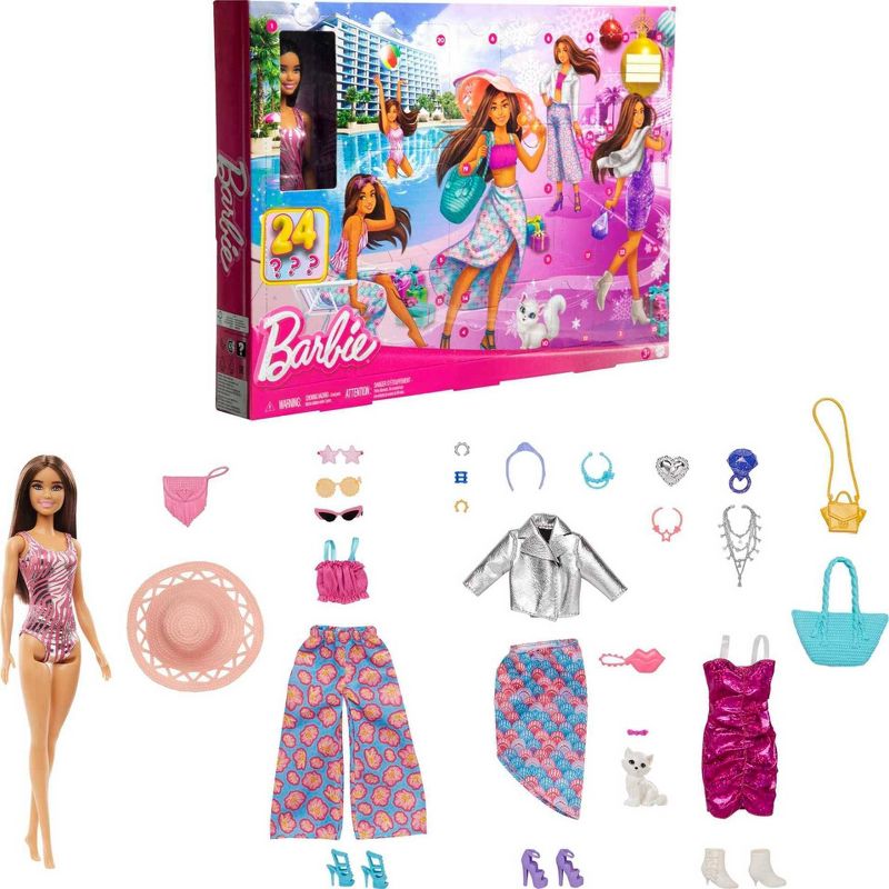 Barbie Doll and Fashion Advent Calendar, 24 Clothing and Accessory Surprises, 2 of 7