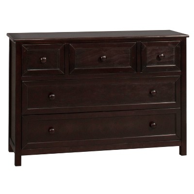 Schoolhouse 4.0 Wood Dresser with 5 Drawers Chocolate - Hillsdale Furniture