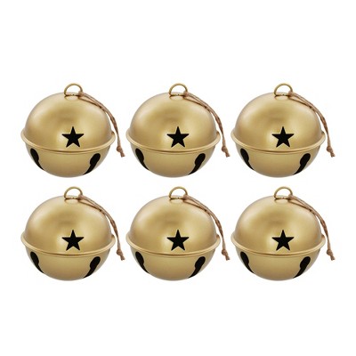 Haute Decor 6-Pack 85mm Jingle Bells ,Red