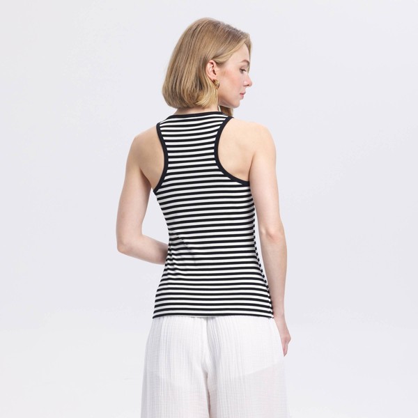 Top sin mangas tipo racerback de cuello redondo y ajuste ceñido para mujer - A New Day™ 2