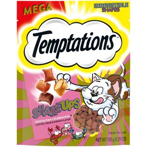 Temptations ShakeUps Crustacean Celebration Cat Treats with Lobster, Seafood, Crab and Shrimp - 5.29oz - 1 of 4