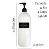 Cornucopia Brands White Shower Pump Bottles, 3pc Set; Plastic Pump Dispensers for Shampoo, Conditioner, and Body Wash - 3 of 4