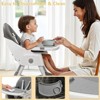 Karl Home 6-in-1 Portable Feeding Rocking Seat Baby High Chair Dining Chair in Gray - 4 of 4