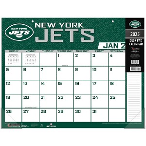 NFL New York Jets 2025 22"x17" Desk Calendar - 1 of 4