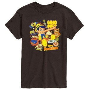 Men's - Disney - Pinocchio Stickers Short Sleeve Graphic T-Shirt - 1 of 4