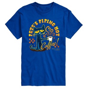 Men's - Pete the Cat - Piping Hot Coffee Short Sleeve Graphic T-Shirt - 1 of 4