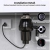 Garbage Disposal Food Waste Disposal -  Stainless Steel Grinding System, Continuous Feed Compact Sink Disposal - 2 of 4