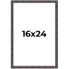 PosterPalooza | Slim Profile Brown Picture Frame - UV Acrylic, Foam Board Backing, Hanging Hardware - 2 of 4