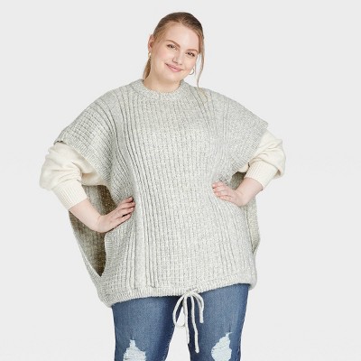 Women's Plus Size Knit Vest - Universal Thread™ Gray One Size