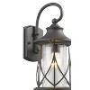 Chloe Lighting Marhaus Transitional 1 Light Black Outdoor Wall Sconce 15" Height - 4 of 4