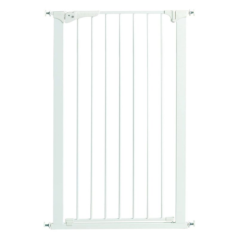 Command Pet Products PG5142 Heavy Duty Steel Pressure Gate for Restricting Pet Access to Hallways, Staircases, & Room Entrances, 42 x 32 Inches, White, 1 of 5