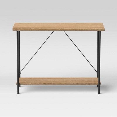 Wood and Metal Console Table Natural - Room Essentials&#8482;