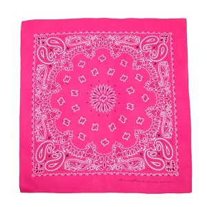 CTM Cotton Neon Paisley Bandanas - 1 of 4