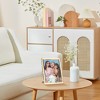 REGALWOVEN Tabletop Polished Metal Glass Vertical Photo Formats Picture Frame 1 Pc - 2 of 4