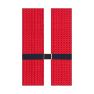 C&F Home Santa Coat Waffle Weave Cotton Kitchen Towel - 1 of 2