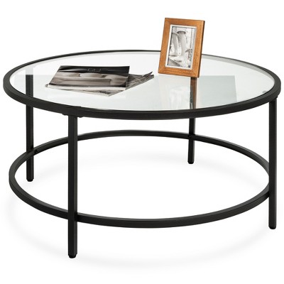 Target round glass cheap coffee table