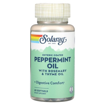 Solaray Peppermint Oil, 60 Softgels