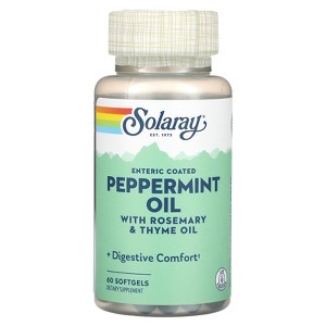 Solaray Peppermint Oil, 60 Softgels - 1 of 2
