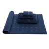 Linum Home Textiles 4pc Sinemis Bath Set Navy : Microfiber, Machine Washable, Non-Slip Backing - image 3 of 3