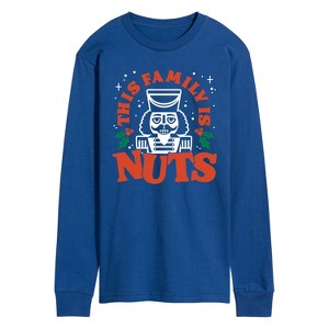 Men's - Instant Message - This Family Is Nuts Long Sleeve Graphic T-Shirt - 1 of 4