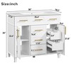 INFURNIC Vanity Tables, Elegant Compact Space Saving Bathroom Vanity with Advanced Features for Small Bathrooms, White, 18.3"*24"*34.3" - 3 of 4