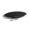 Nambe Eclipse Cutting and Serving Board Set, Made of Acacia Wood and Stainless Steel, Charcuterie Platter for Small Meats and Cheeses, Noir - 3 of 3