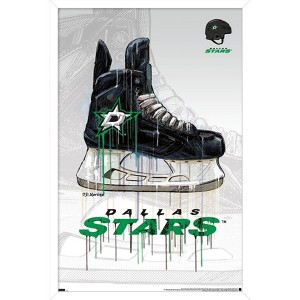 Trends International NHL Dallas Stars - Drip Skate 21 Framed Wall Poster Prints - 1 of 4