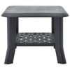 vidaXL Coffee Table Anthracite Plastic 35.4 x 23.6 x 18.1 in Durable - 4 of 4