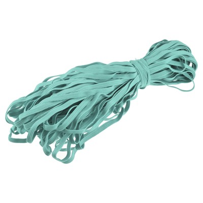 Unique Bargains Flat Elastic Band for Sewing Braided Stretch Strap Cord Rope for Wigs Craft DIY
