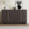 CAVINAS Modern Wooden Sideboard Cabinet with Gold Handles & Adjustable Shelves,Buffet Cabinet with Storage for Kitchen,Dining Room - 2 of 4