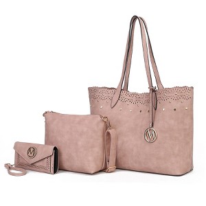 MKF Collection Mariahna 3-Piece Set – Shopper Tote, Crossbody Bag, and Wristlet Wallet Purse by Mia K - 1 of 4