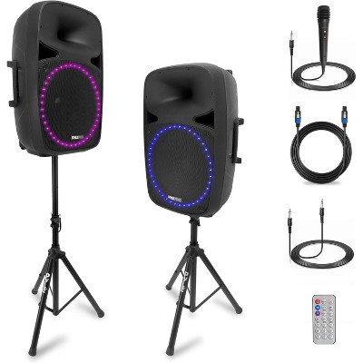 Pyle 15'' Active and Passive PA Speaker Combo System - PPHP1569UT.5
